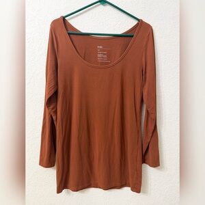 Storq Long Sleeve Base Layer Top  Rust Brown - 4